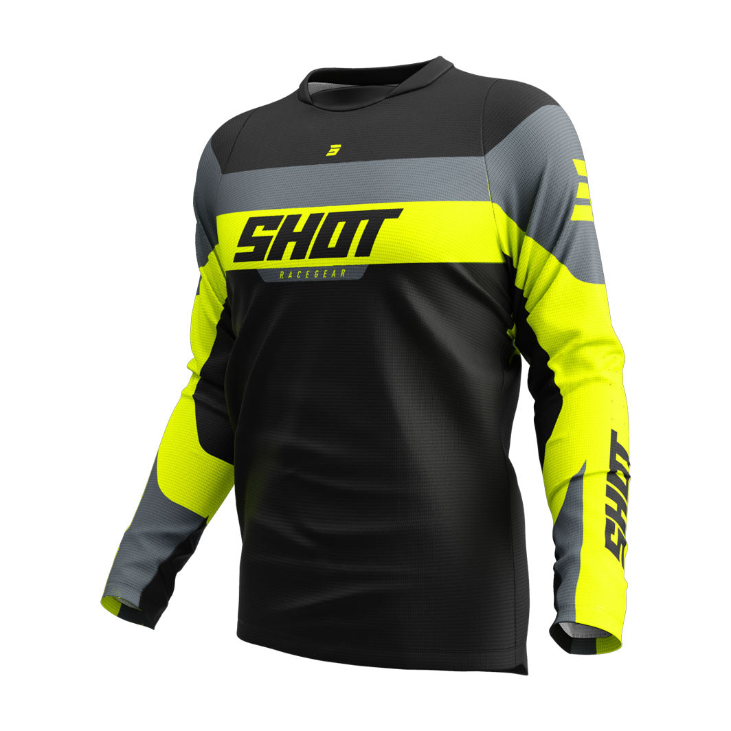 camisola-crianca-shot-draw-league-amarelo-neon