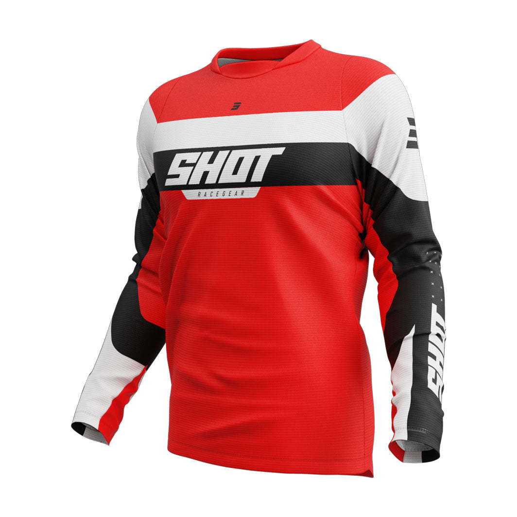 camisola-crianca-shot-draw-league-vermelho