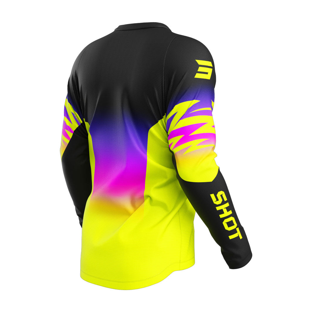 camisola-crianca-shot-draw-x-trem-amarelo-neon-back