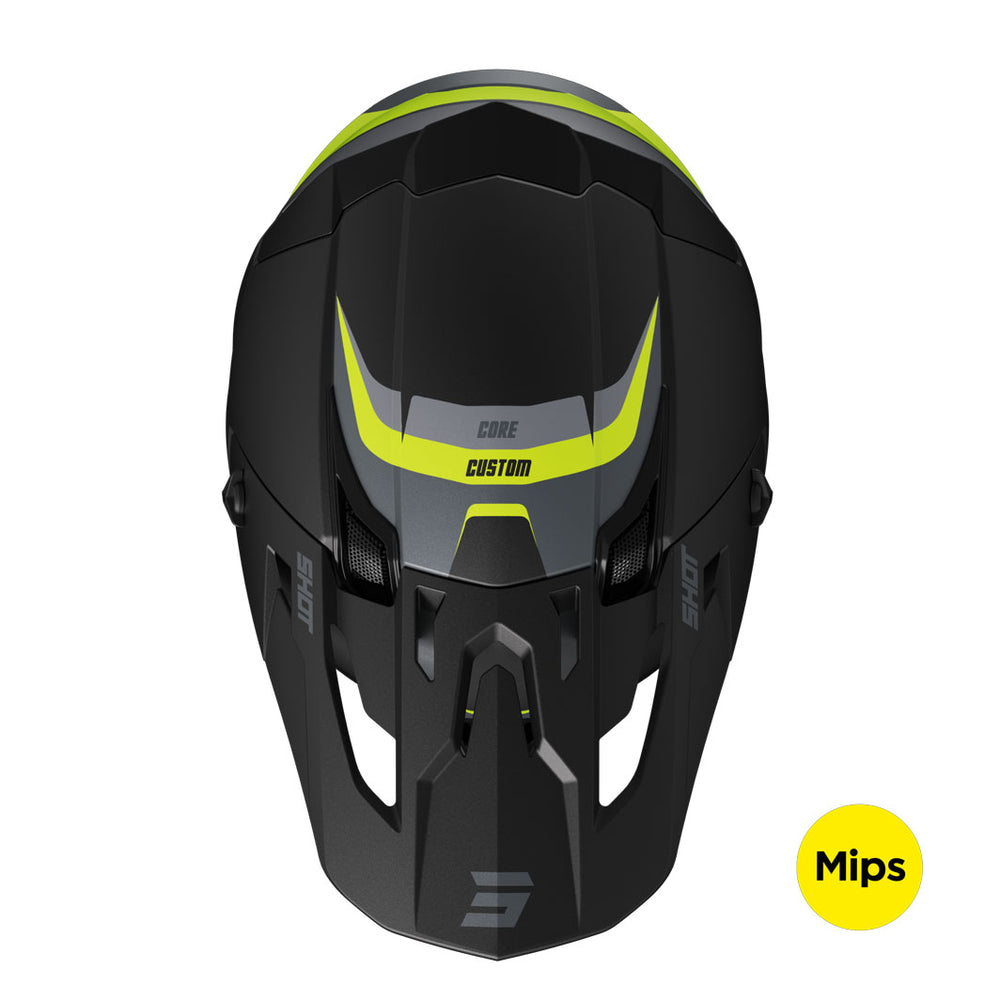 capacete-shot-core-custom-amarelo-neon-mate-top